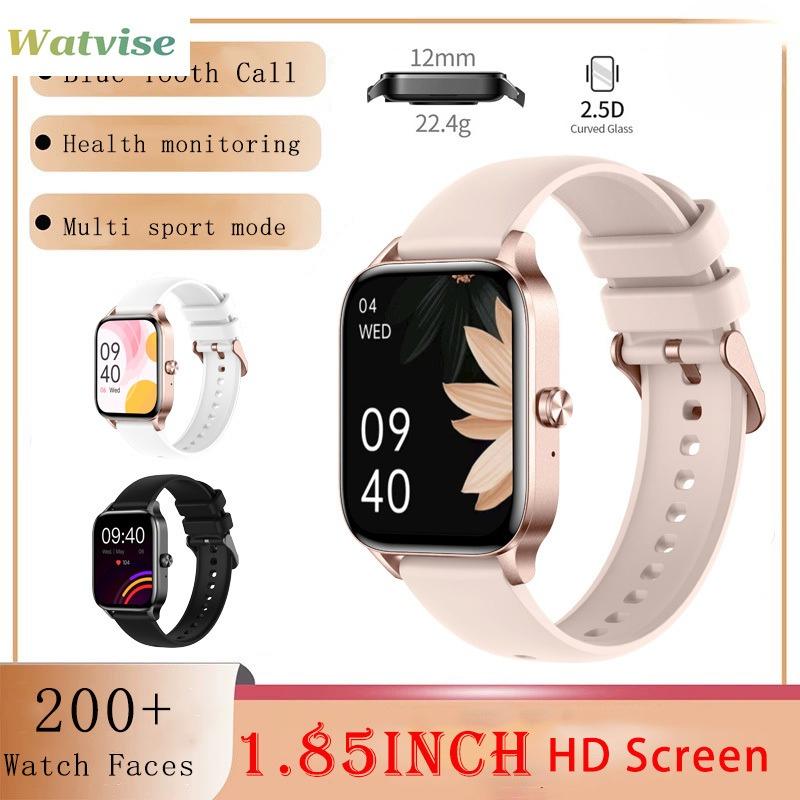 696 New Ultra-Thin Body Blue Tooth Call Smart Watch Heart Rate Health Sports Fitness Voice Assistant Men Women Smartwatch Music