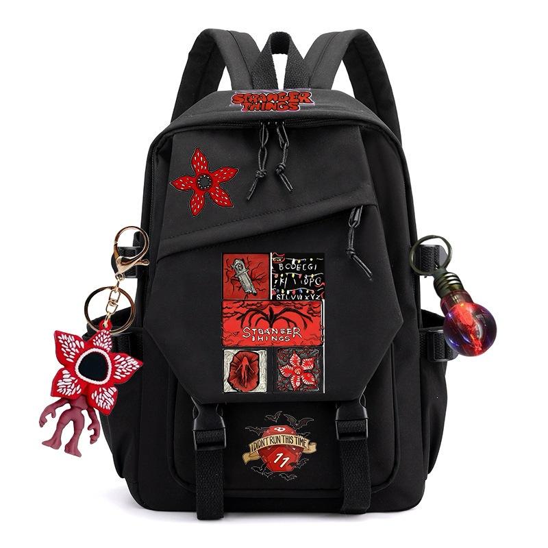 Mochila de Stranger Things para Estudiantes, Adolescentes y Adultos, Bolso para Libros de Anime de Gran Capacidad, Mochila Casual Unisex para la Escuela
