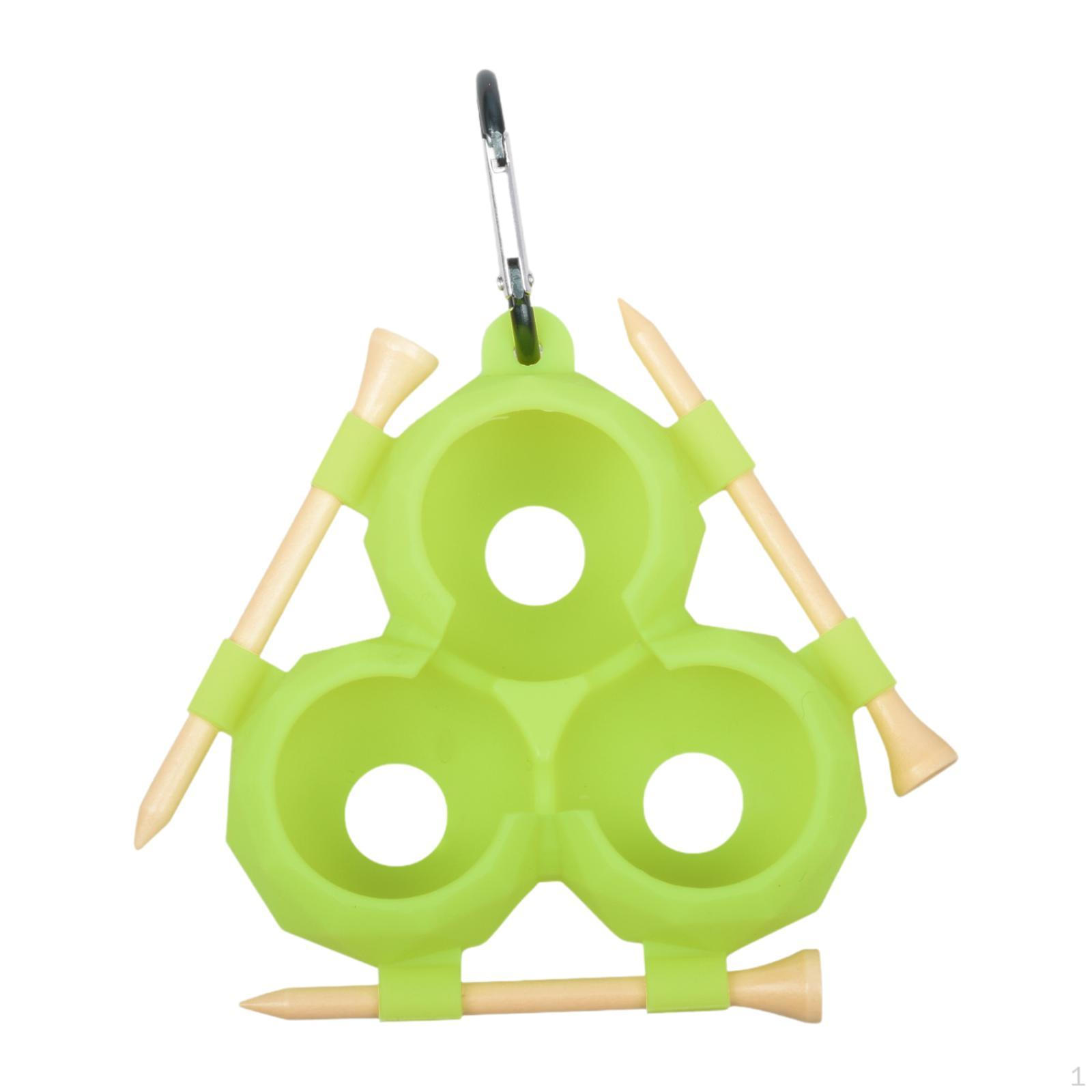 

Держатель для мячей для гольфа и подставки под ти для поясной сумки, силиконовый чехол зелёный