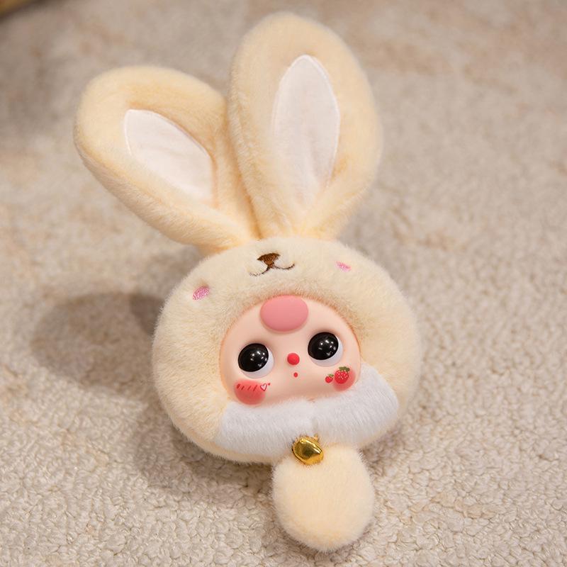 Viso di Bambola in Silicone Kawaii: Portachiavi e Ciondolo Giocattolo di Peluche per Bambini di Tre Anni