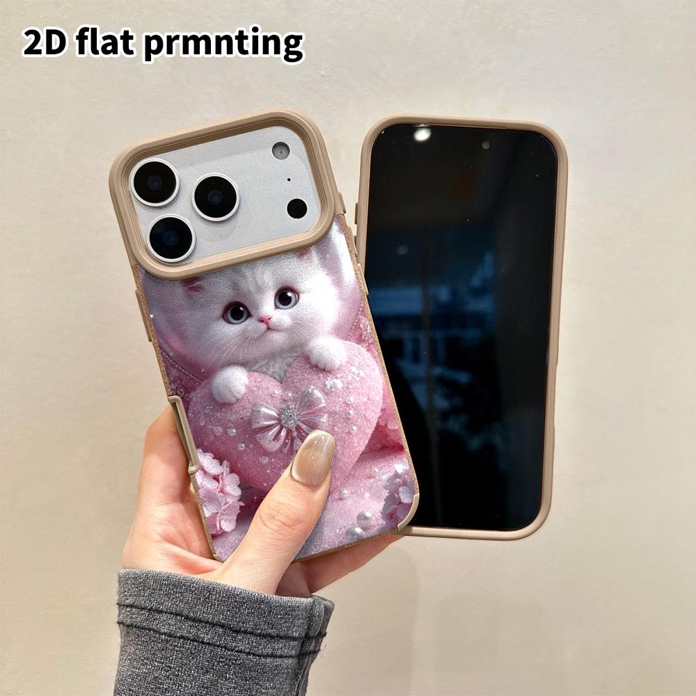 Phone Case: 2D Flat Lambskin Suitable for iPhone 18 17 16 15 14 13 Pro Cases, Cute and Fancy, Christmas and Halloween Gifts