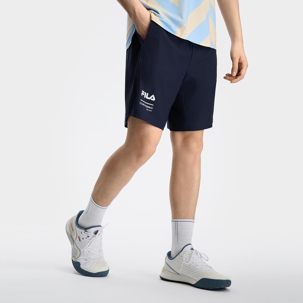 Fila Tennis Art In Sports Summer Moisture Wicking Breathable Casual Sports Shorts Men Shorts Royal-Blue A11M433603FNV