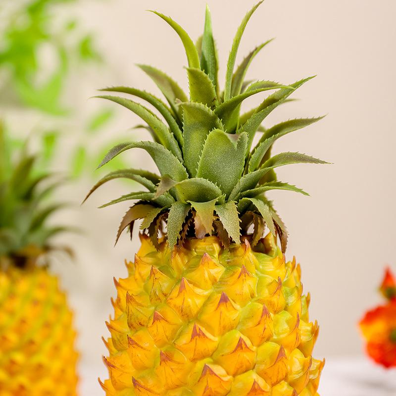 Artificial Pineapple Figurine Crafts Decorative Fruit Model for Photography Prop Children Education Home Bedroom Living Room