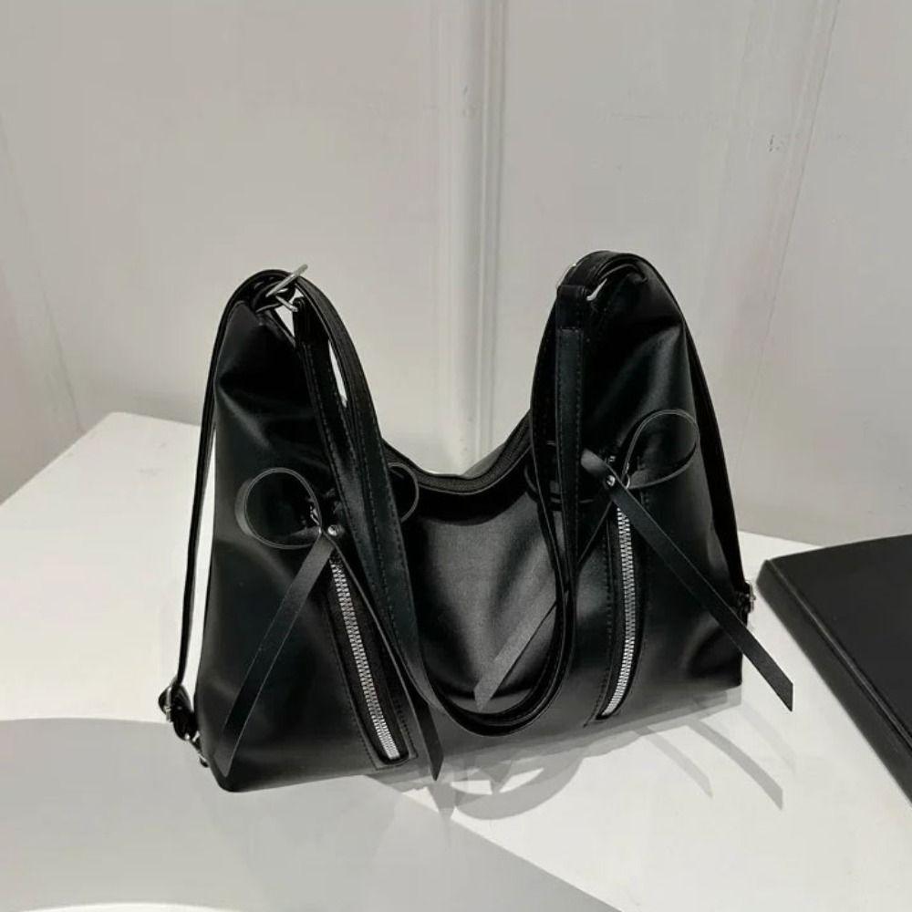Versatile Bow Tote Bag Korean Women's Handbags Fashion Bows Armpit Bag Girls