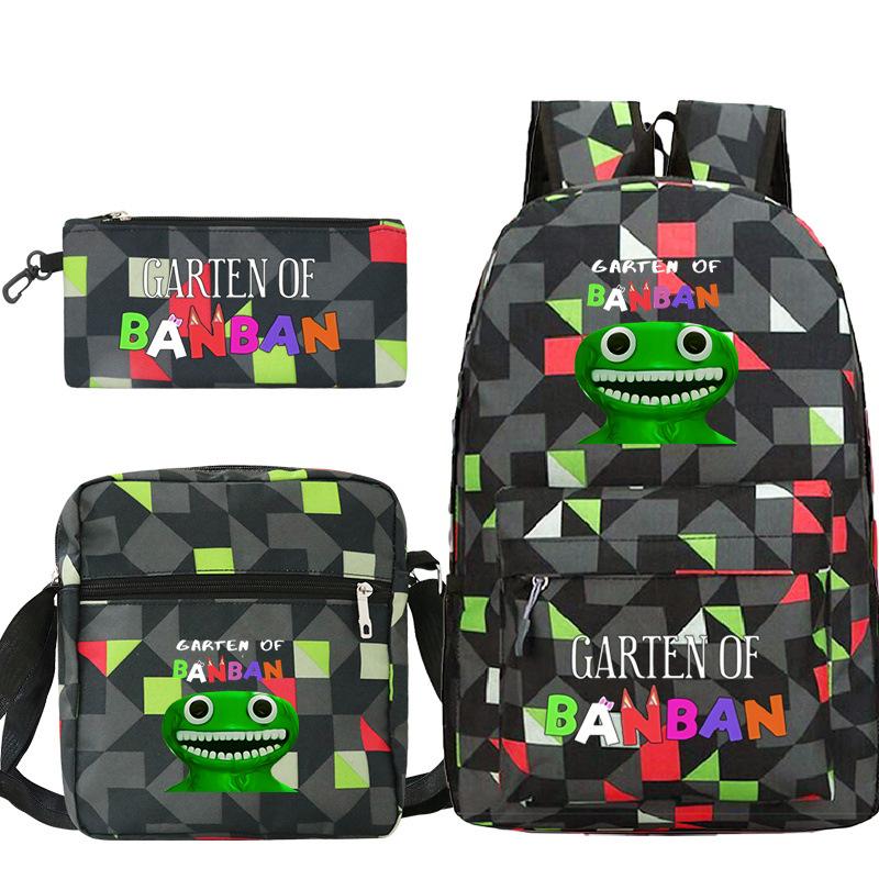Spotted Garden Primary School Bag Shoulder Bag Pencil Bag Three-piece Set