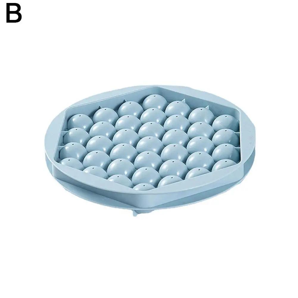 

Новый лоток для кубиков льда, желе, лоток для льда, круглая силиконовая форма для виски, форма для льда для летнего сока N2R8