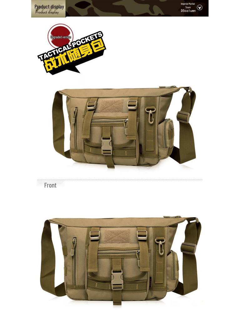 Men's 14-Inch Camouflage Laptop Bag, Casual Large Capacity Single Shoulder Crossbody Backpack