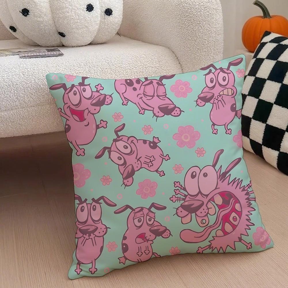 Povaleč pes povlak na polštář Povlak na polštář proti roztočům Neviditelný zip hedvábný krátký plyš Potah na polštář na pohovku