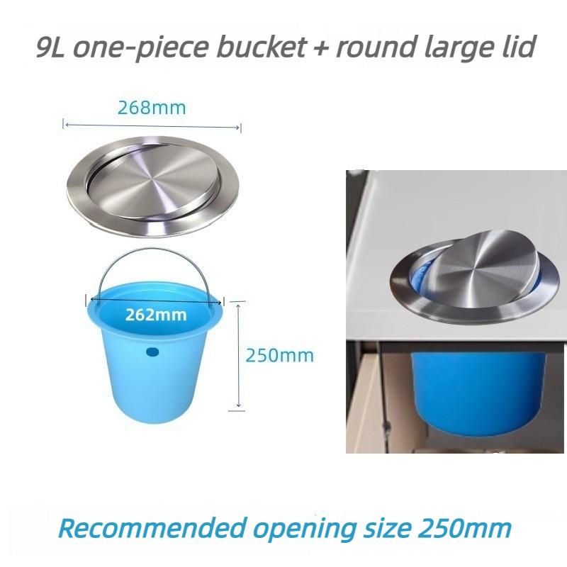 Pattumiere in Acciaio Inossidabile Pattumiera con Coperchio a Scuotimento Integrato Pattumiera Portatile per Bagno Pattumiera Moderna per Cucina per Rifiuti Alimentari