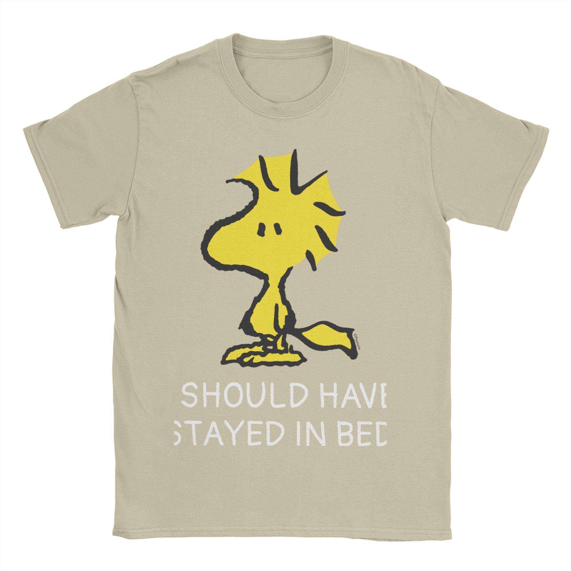 

Футболка Snoopy s Friend Woodstock з мультфільму Peanuts для чоловіків жінок Модні футболки Бавовняний одяг S