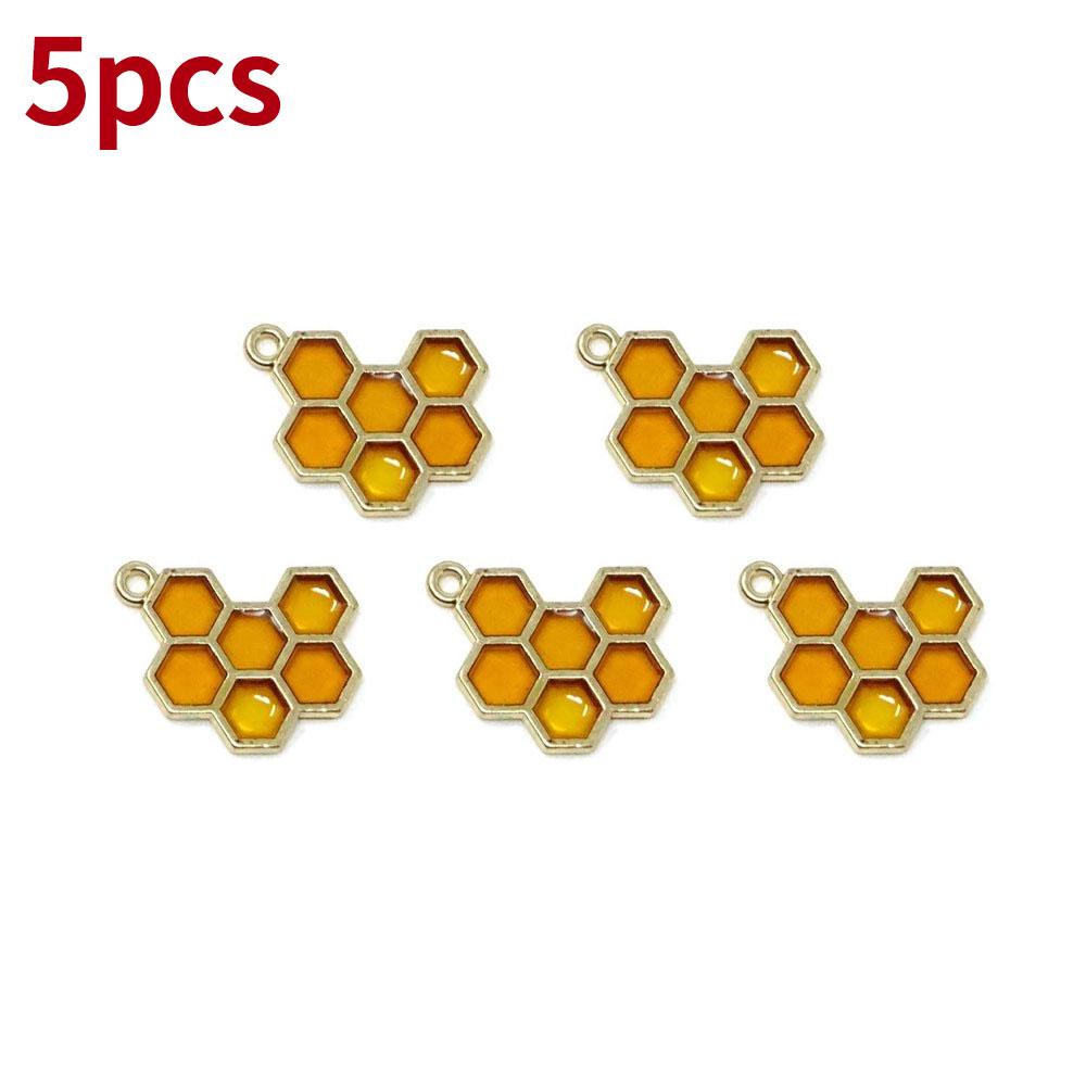

5/10/20 шт. Подвеска в виде масляных сот из сплава, желтая подвеска в виде сот, используется для изготовления ювелирных изделий своими руками, ожерелья, браслета, поделок 5pcs