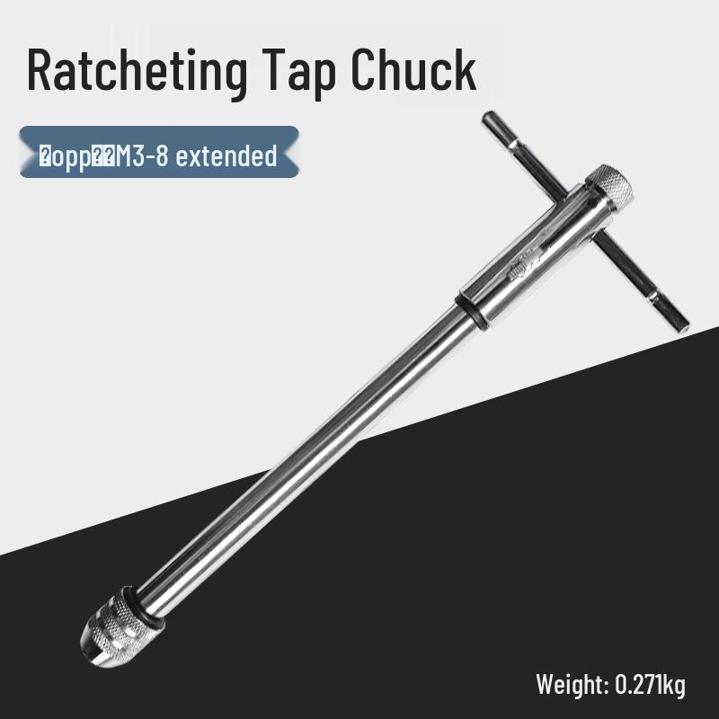 Zinklegierung Gewindebohrer- und Schneideisen-Schlüssel Kombinationsset