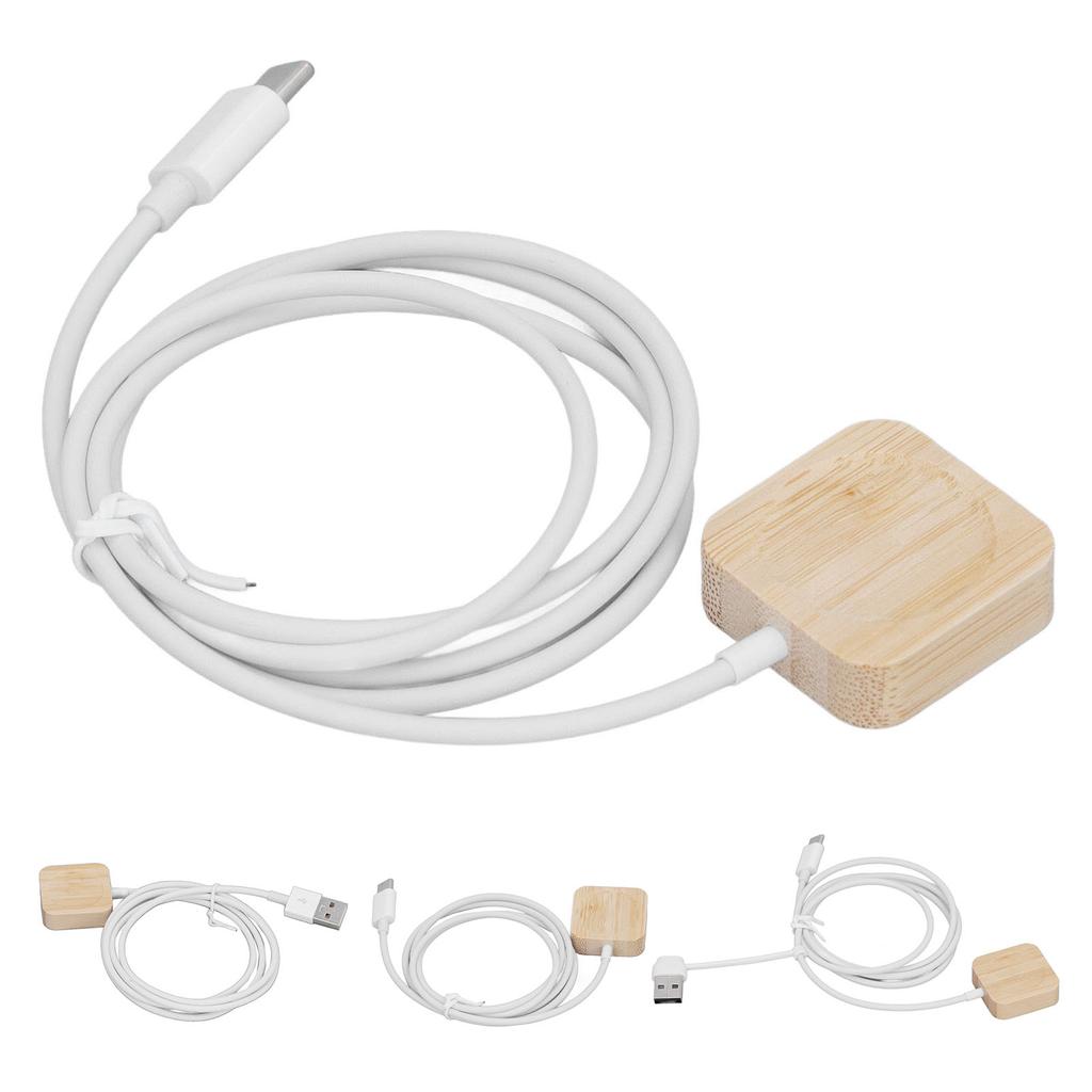 Watch Wireless Charger Portable Bamboo Magnetic Smart Watch Charging Cable for IOS Watch S9 8 7 6 5 