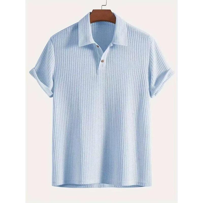 New men's summer polo shirt: short-sleeved, casual, versatile, breathable and skin-friendly