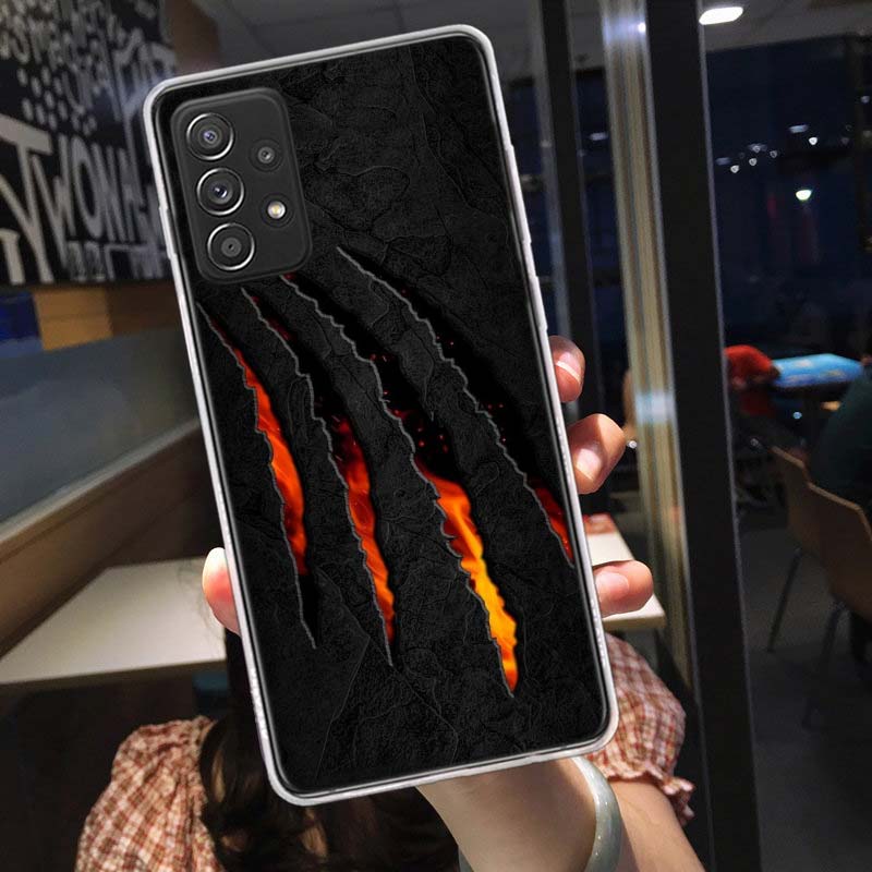 

Fierce Beast Claws Scratch Marks Phone Case for Samsung A54 A57 A37 A17 A14 A15 A12 A24 A34 A55 A35 A25 A52S A07 A05S A04S A22 A Samsung A02