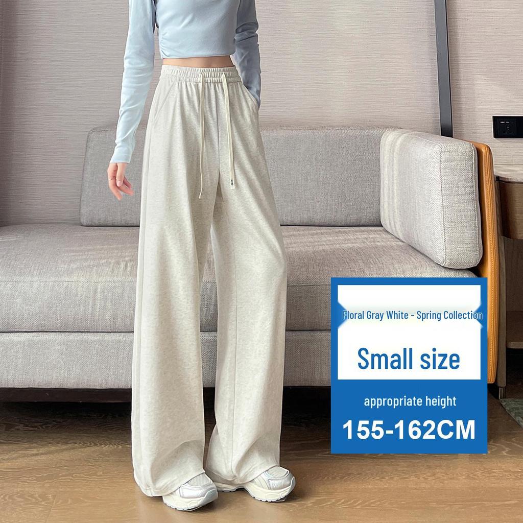Custom Flowy Soft Wide-Leg Sports Pants for Women - Loose, Slimming, Tall, Straight-Leg for Spring and Autumn