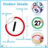SICOHOME Line Up Spots for Classroom Floor Stickers - 36pcs Vinyl Line Up Dots 4" Removable Number Stickers for Classroom Decorations Kindergarten