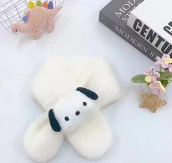 Super Cute Baby Fleece Lined Cartoon Scarf: Cozy Autumn/Winter Neck Warmer for Kids