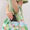 Fashionable Leopard Print Reusable Handbag - Lightweight Durable Polyester Fiber with Small Pocket for Shopping, Picnics and Traveling