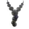 NOA [I2209] - Designer Necklace 'Carmen' Green Purple