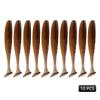 MEREDITH Easy Shiner Esca Morbida 50mm/0.88g & 65mm/1.52g & 75mm/2.4g & 100mm/4.8g 10 pezzi Classico Coda a T Luccio Persico JXS01