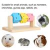 Wood Hamster Grinding Toy Chewable Wooden Block Toy Interactive Wooden Chew Toy  Small Pets