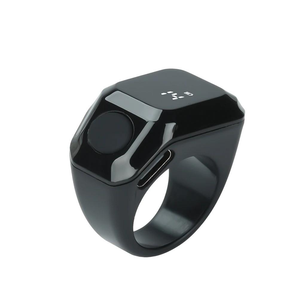 Mini Smart Ring Counter OLED Display Type-C Rechargeable Digital Ring Counter Touch Operation Wearable Zikr Ring Tally Tool