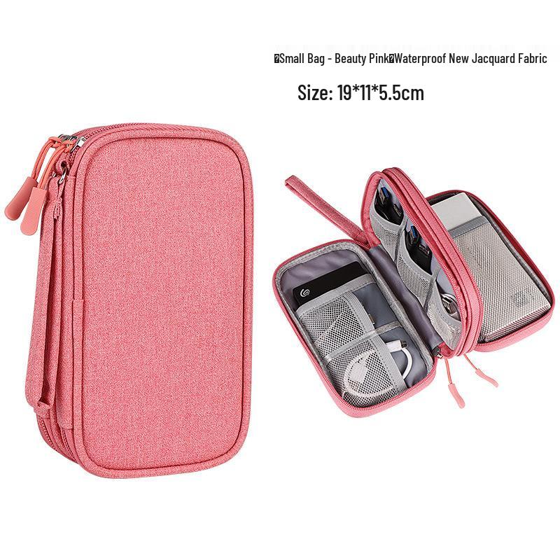 Multi-layer Digital Accessories Storage Bag: Protective Cover for Power Bank, USB, Earphones, Hard Disk, Dustproof Data Cable