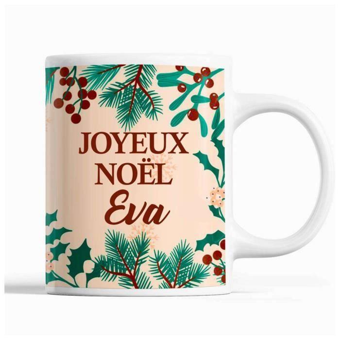 Mug - Noël Eva Beige - Front/Back Print - Dishwasher Safe - Capacity 325 Ml