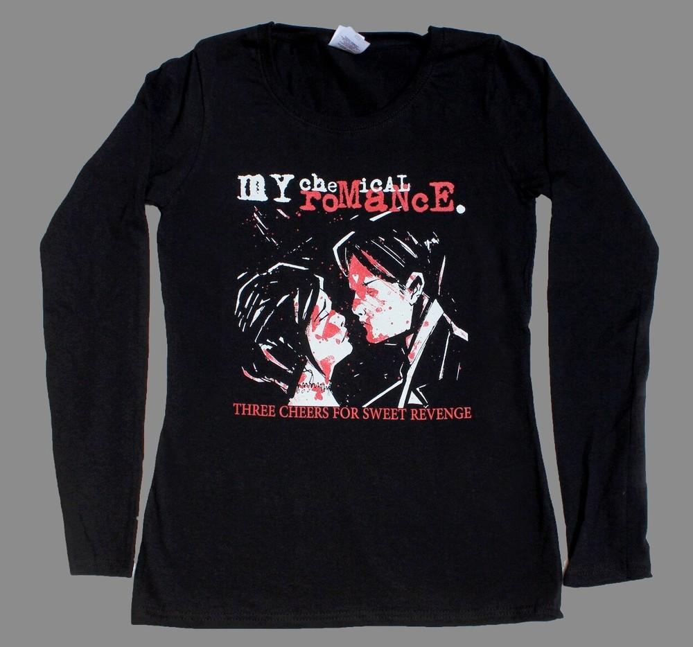 My chemical rounisexce three cheers for sweet revenge mcr short long sleeve tshirt M