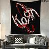 Korn Wall Tapestry Aesthetic Wall Hanging Printed Fabric Blanket Decorative Tapestries for Bedroom Living Room Home Decor