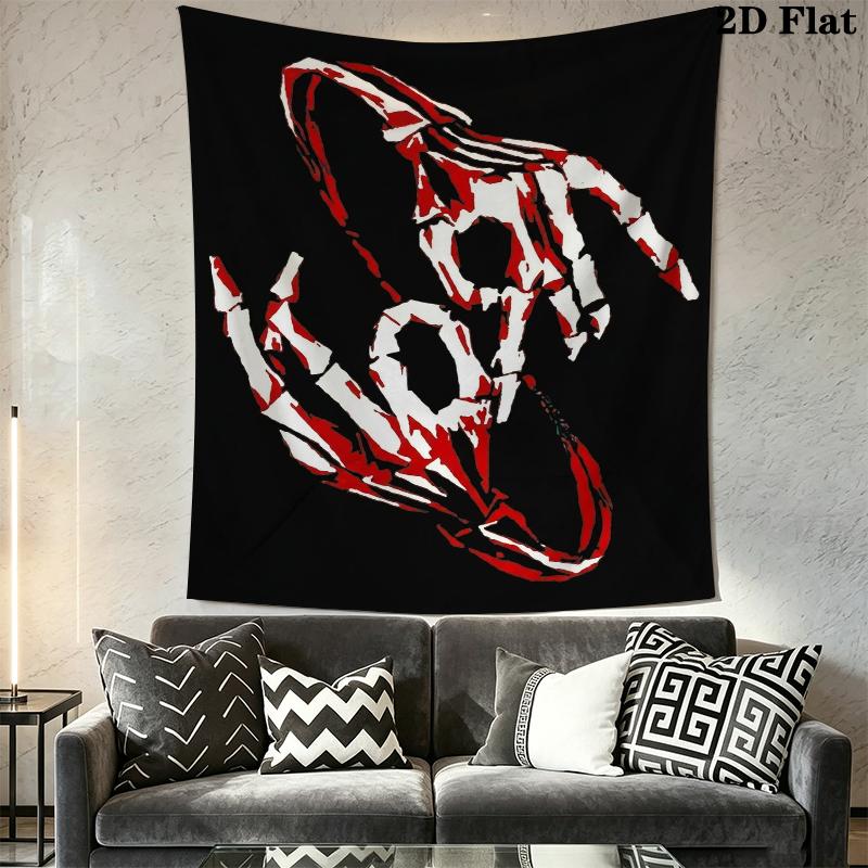 Korn Wall Tapestry Aesthetic Wall Hanging Printed Fabric Blanket Decorative Tapestries for Bedroom Living Room Home Decor
