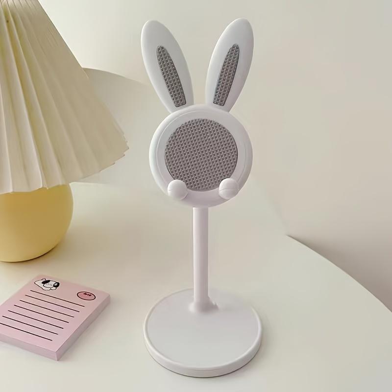 

1pc Adjustable Rabbit Ear Mobile Phone Holder Cute Desktop Mobile Phone Holder Suitable for Home Office Use Universal Smartphone Support белый