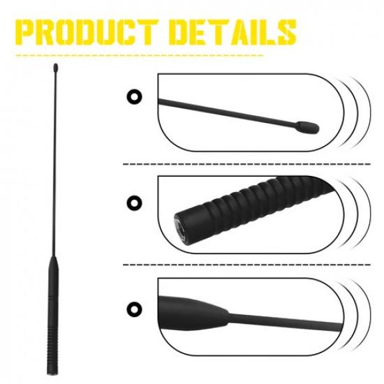 16Inch Black Antenna Mast AM/FM Aerial Antenna Radio For Replacement Harley