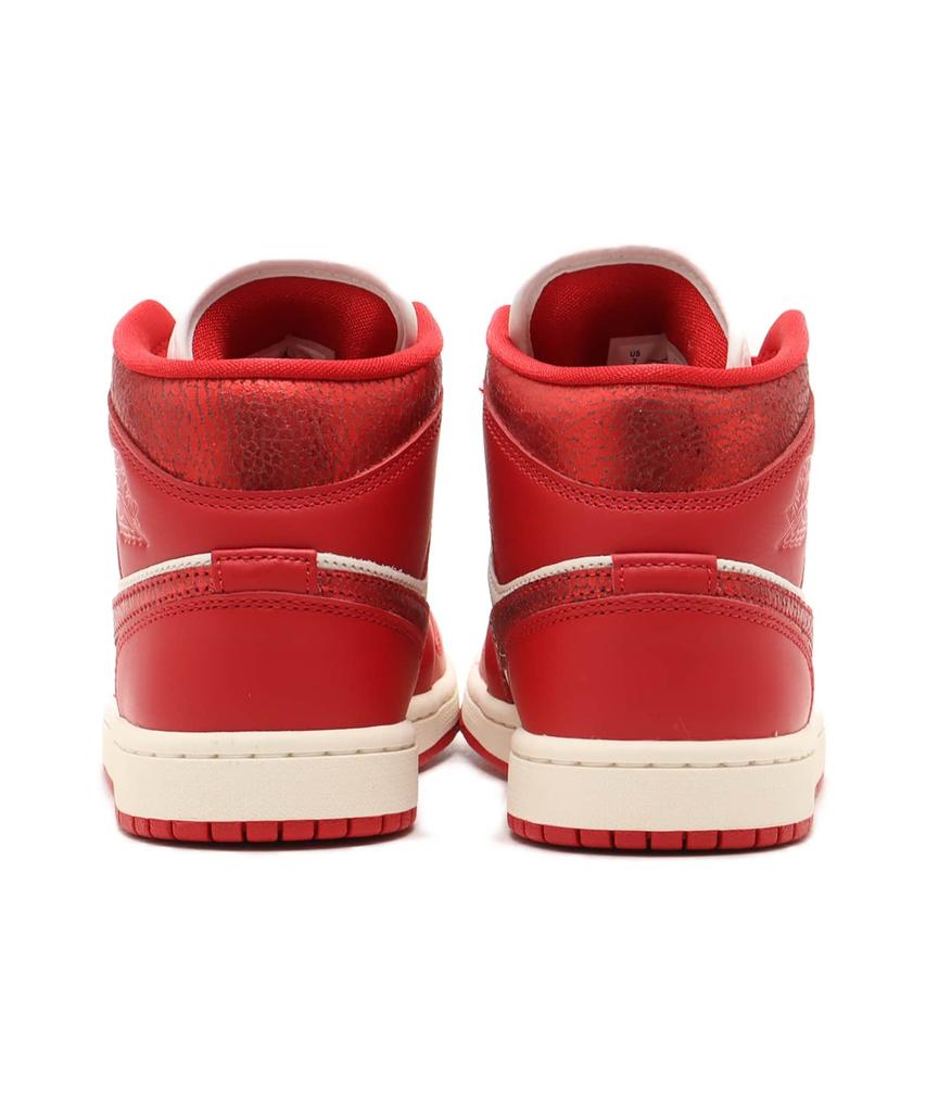 HJ9337-106 Nike Women's Air Jordan 1 Mid SE Sail Varsity Red Team Red (Women's)