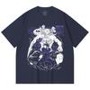 230 Gsm 100% Bawełna Jujutsu Kaisen V35 Druk Mahoraga Unisex Ciężka Bawełniana Koszulka