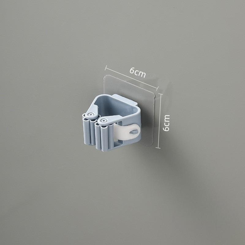 Moderner Wandmontierter Mopp- und Besenhalter mit Bohrfreier Installation
