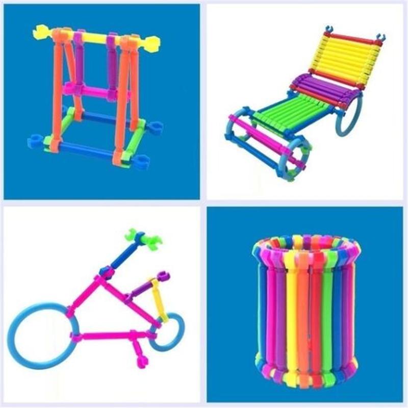 DIY  Building Blocks Smart Building Block Stick Set Children's Puzzle Assembling and Inserting Diy Toy Magic Wand