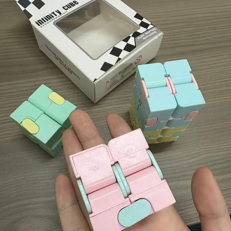 Puzzle Magic Cube Anti Stress Easing Toys For Adults Infinite Flip Funny Cube Sensory Toys For Children Special Needs Xmas Gifts