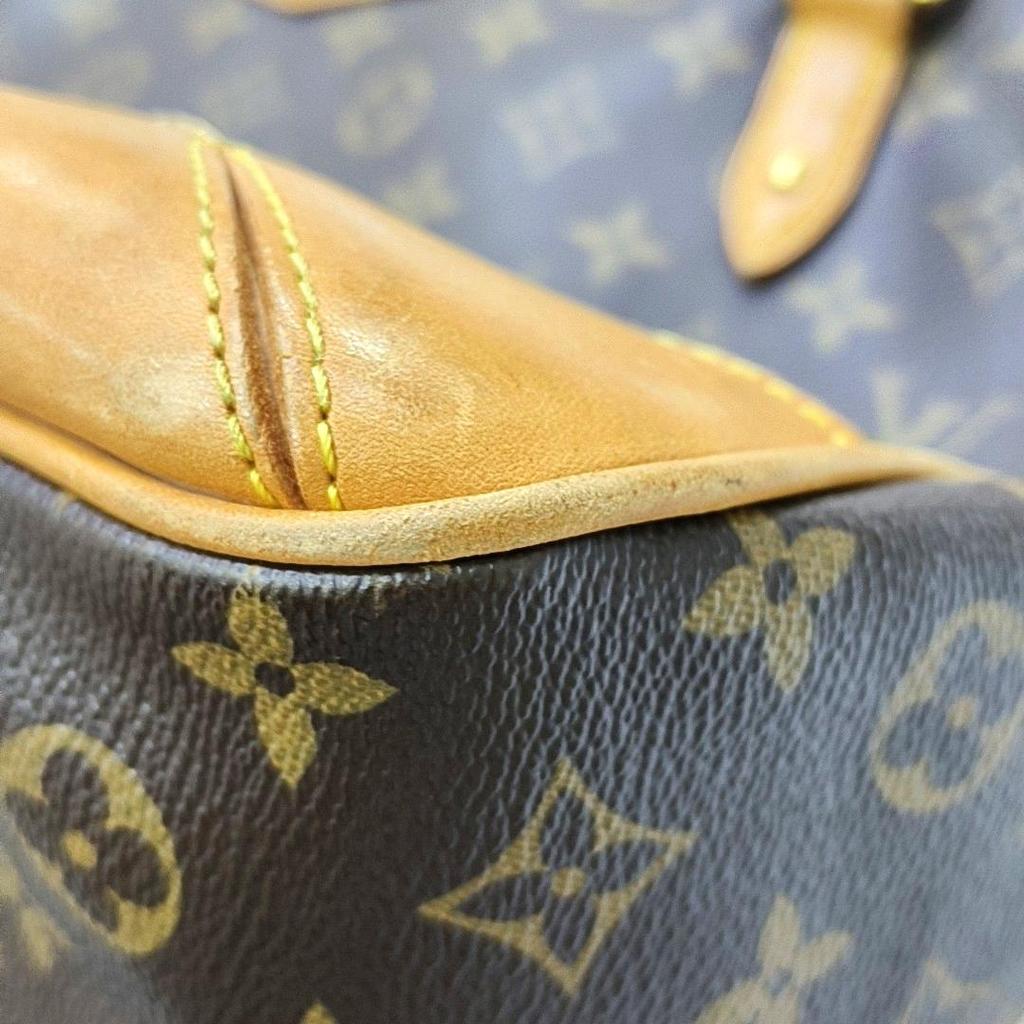 [Pre-Owned] Estrela Medium Brown Coated Canvas Monogram Crossbody Handbag Shoulder Bag - Fair #1PZ8E8Q