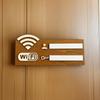 1Pc Rustic Wooden Wifi Password Sign, Vintage Wall-Mounted Wireless Network Indicator Plaque, Multi-Purpose Home Decor Accessory