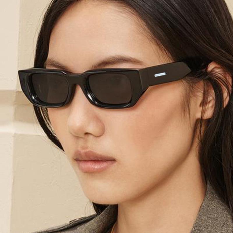 Fashion Square Small Frame Sunglasses Retro Brand Designer Sun Glasses Uv400 Shades Eyewear Men Goggles Trendy Glasses