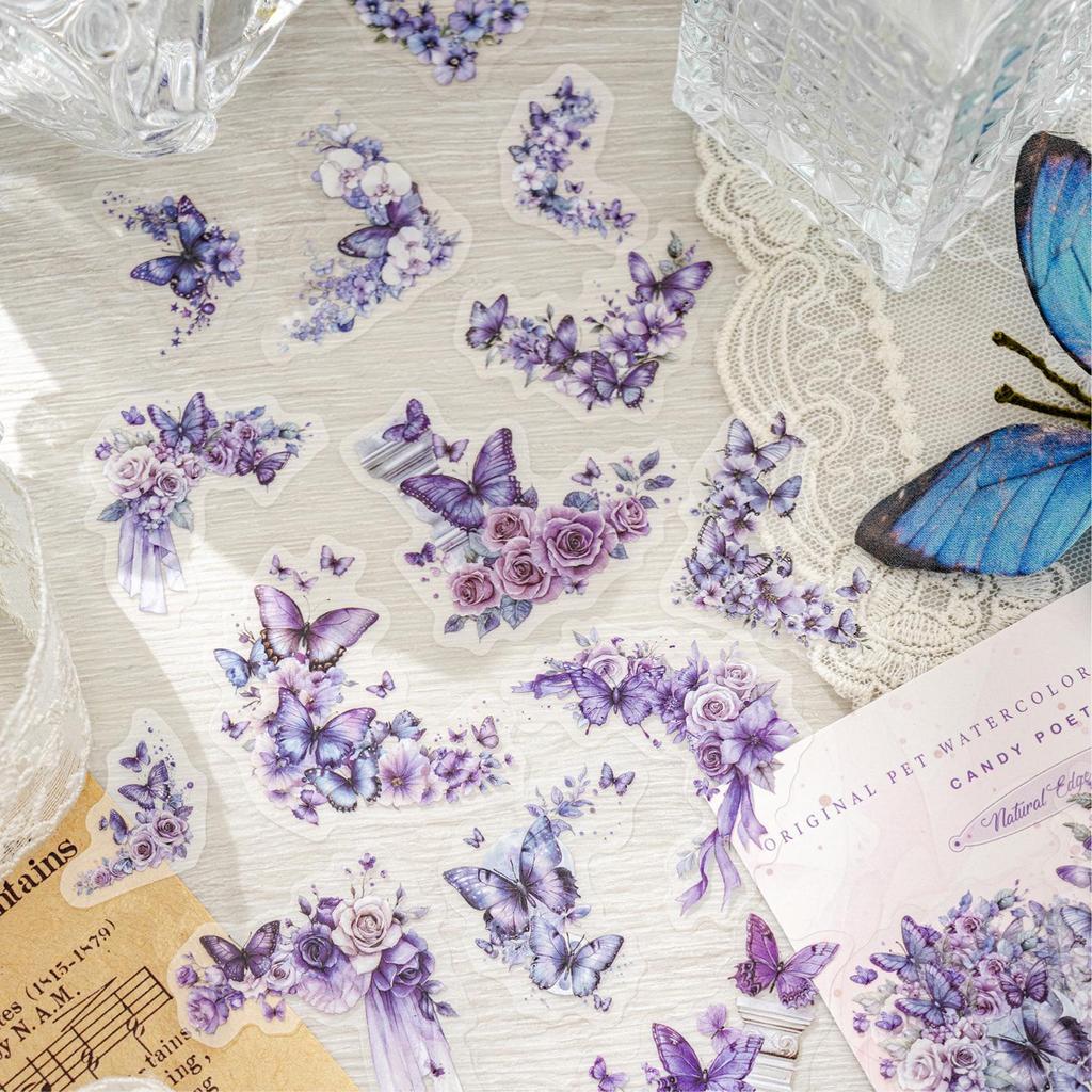 Natürliche Eckserie Aquarell Botanische Sticker: 30 Blatt für DIY-Tagebücher und Bastelarbeiten