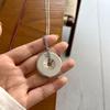 Blogger-Style Water Bottle Pendant Necklace with Safety Buckle - Minimalist Metal Chain for Women