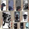 Black Labrador Dog Case For OPPO A96 A76 A16 A94 A74 A54 A53 A57 S A15 A52 A72 A93 A5 A9 A31 A17 A77 A78 Coque