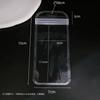 Thick Transparent Self Sealing Sack High Definition Bone Sealing Bag Jade Bracelet Accessories Storage Dust-proof Packaging Pouch with Hanging Hole