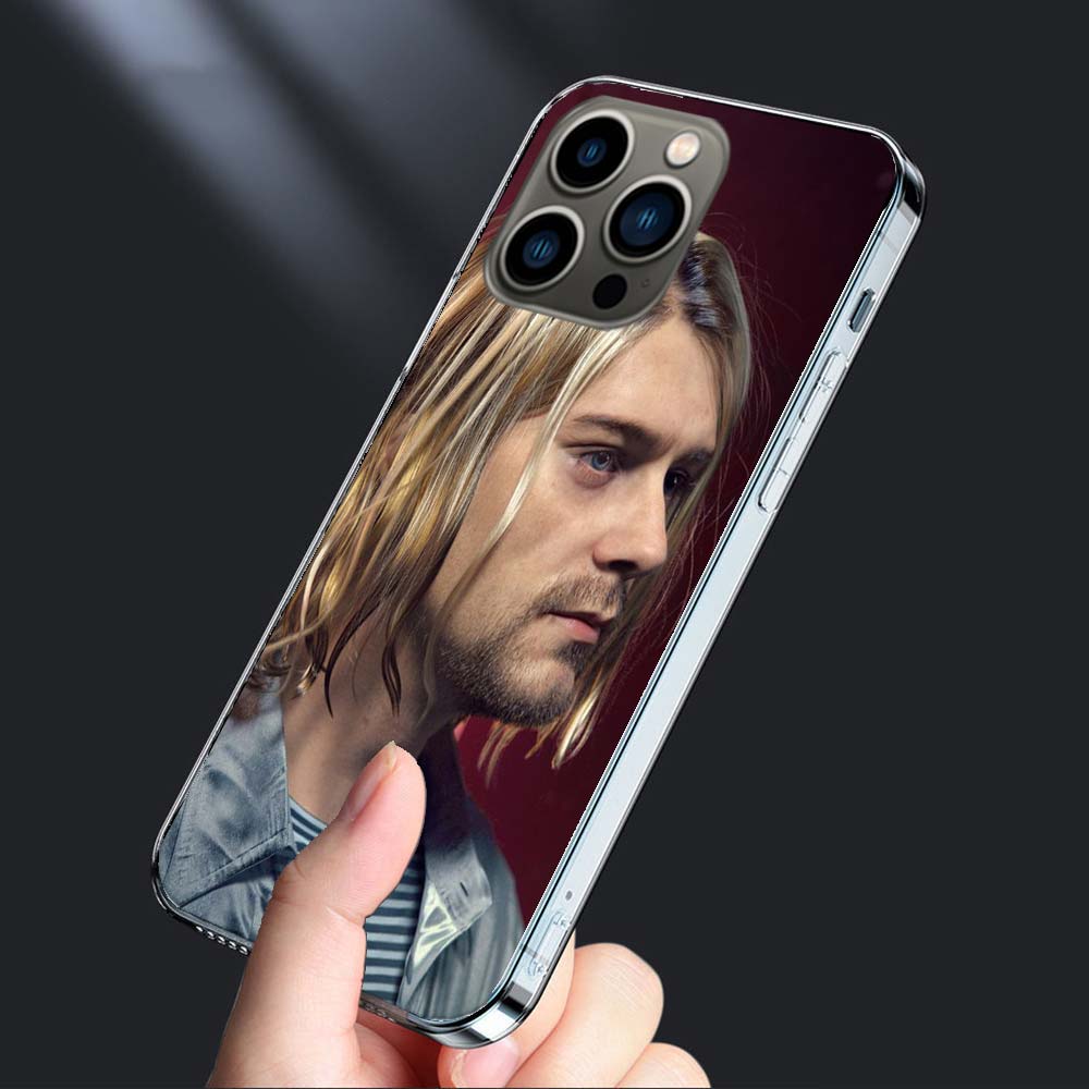 

Ретро Певец Курт Кобейн Чехол Для Телефона Для Iphone 16E 15 Pro 14 Plus 17Air 16 17 Pro Max 12 13 Mini X XS XR 7 8 SE2020 Capa Милый Co iPhone 16E