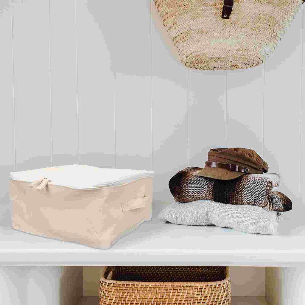 Stoffkoffer Aufbewahrungsbox Behälter mit Deckeln Große Behälter PE-Folie Spielzeugbehälter Kleiderschrankboxen