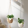 Sturdy Hanging Planter Hat Shaped Plant Hanger Hanging Net Macrame Flower Pot Hanging Basket  Plant