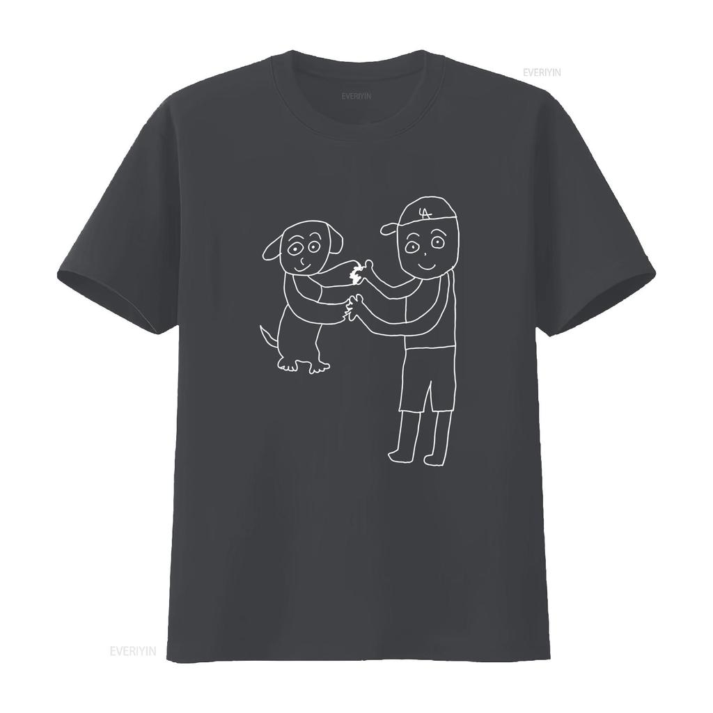 Dekopin and Otani san Joining Hands T Shirt Cute Cartoon Design for All Ages vintage Washed Slightly fashion graphic